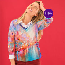 75711 - Faux 2 Piece Top ‘The Blue City by Annette Schmucker’