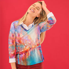 75711 - Faux 2 Piece Top ‘The Blue City by Annette Schmucker’