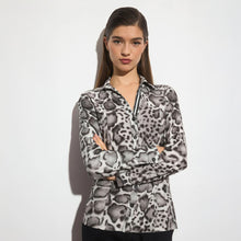 Monica Gris - Animal Print Buttoned Top
