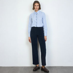 Yoselin - Cord Button Detail Trousers