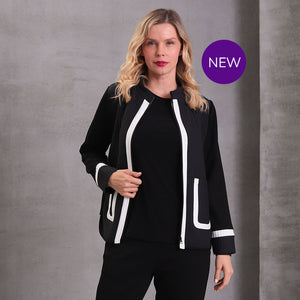 1205-26 - Contrast Zip Jacket