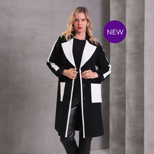 6074-01 - Pocket Contrast Coat