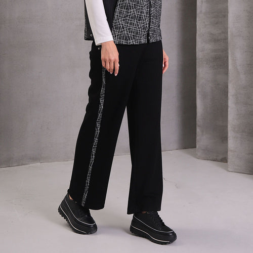 5162-17 - Abstract Stitch Trim Pants