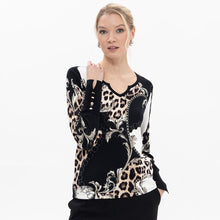 18158 - ‘Versace’ Style Animal Top