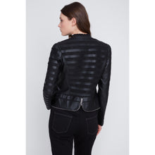 2522052 - Pleather Mesh Zip Jacket