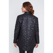 2522056 - Black Sparkle Quilted Pocket Coat