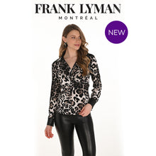 254216 - Leopard Pleather Trim Top