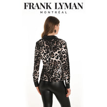 254216 - Leopard Pleather Trim Top