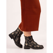 GLW037 - ‘Dazzle’ Floral Ankle Boot