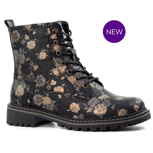 GLW037 - ‘Dazzle’ Floral Ankle Boot