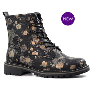 GLW037 - ‘Dazzle’ Floral Ankle Boot