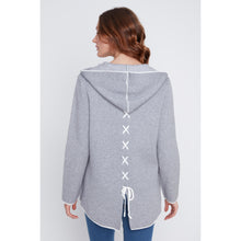 2523022 - Hooded Bow Drawstring Detail Jacket