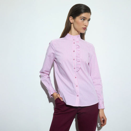 Norba - Frilled Stripe Shirt