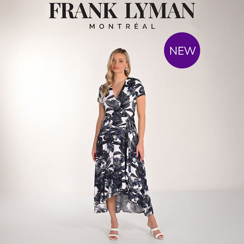 266343 - Botanical Dipped Hem Dress