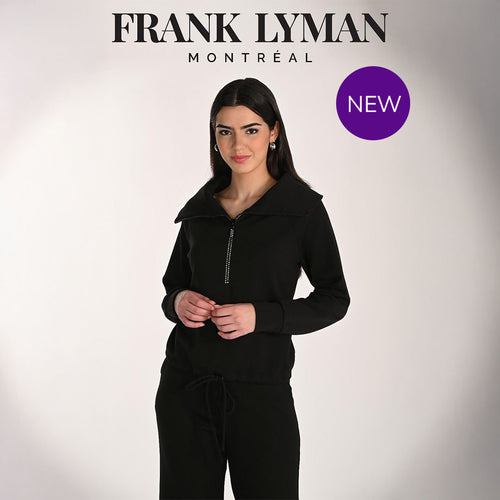 266232 - Diamanté Zip Drawstring Top