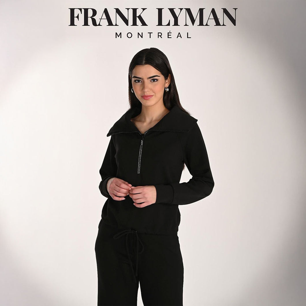 266232 - Diamanté Zip Drawstring Top