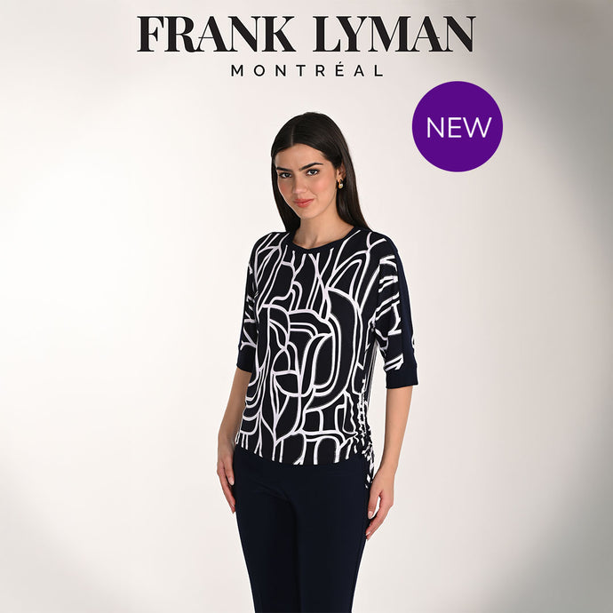 266114 - Navy Batwing Tie-Top