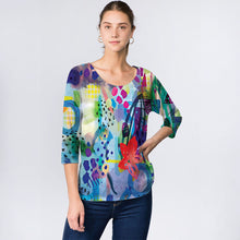 C2001 - ‘Fiona’ Abstract Long Sleeve Top