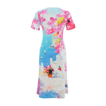 26607 - Short Sleeve Dress ‘Summer in Santorini by Aziz Suleymanov’