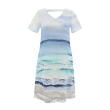 26617 - Linen Dress ‘Seascape by Yuri Kraft’