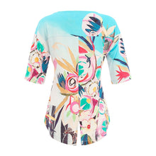 26662 - 3/4 Sleeve Long Back Top ‘Le Reve Eveille by Chantal Poirier’