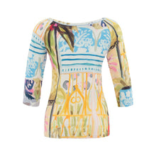 26710 - 3/4 Sleeve Top ‘Cheetah in The City by Karen Fields’