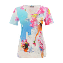 26600 - V-Neck Top ‘Summer in Santorini by Aziz Suleymanov’