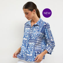 Selva - Blue China Print Top
