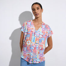 Mery - Mosaic Print Top