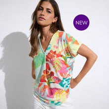 Mafalda - Tropical Print V-Neck Top