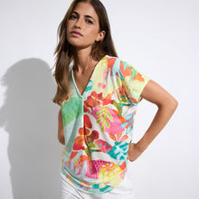 Mafalda - Tropical Print V-Neck Top