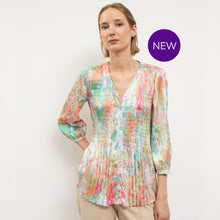 Cidro - Crinkle Buttoned Top