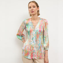 Cidro - Crinkle Buttoned Top