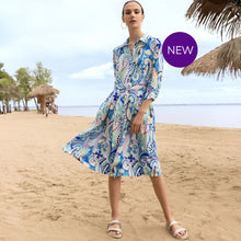 A47207 - Paisley Art Belted Dress