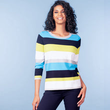 A47585 - Multi Stripe Top - Pennita