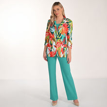 233015 - Wide Leg Trouser - Ocean Green