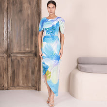 2403-33 - Cape Sleeve Drape Dress