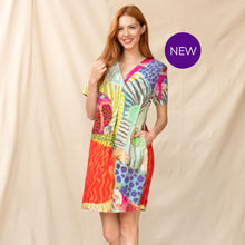 CP-92523 - ‘Morning Hike’ Tropical Arty Linen Dress