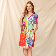 CP-92523 - ‘Morning Hike’ Tropical Arty Linen Dress