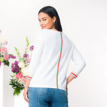 EW36046 - Rainbow Detail Top - Pennita