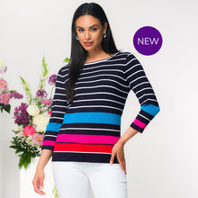 EW36087 - Multi Stripe Top