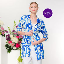EW36261 - Long Abstract Zip Jacket - Pennita