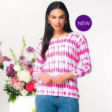 EW36058 - Pink Droplet Print Top - Pennita