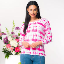 EW36058 - Pink Droplet Print Top - Pennita