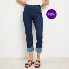 Melodia - Red Stripe Turn Up Jeans