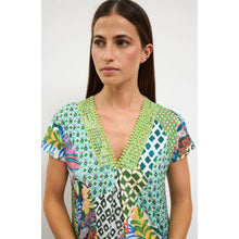 Madeline - Jungle Print Short Sleeve Dress - Pennita