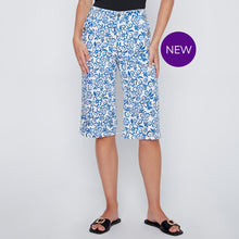 2612026 - Floral Swirl Printed Long Shorts - Pennita