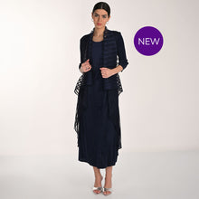 268506 - Waterfall Faux Overlay Dress - Pennita