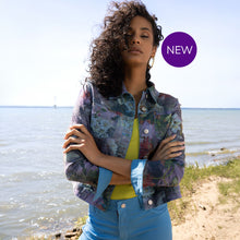 A47448 - Reversible Floral/Turquoise Bomber Jacket