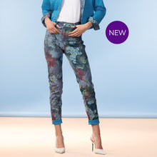 A47449 - Reversible Floral/Turquoise Jean - Pennita